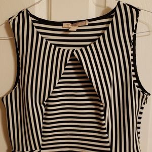 Forever 21 Striped black and white dress